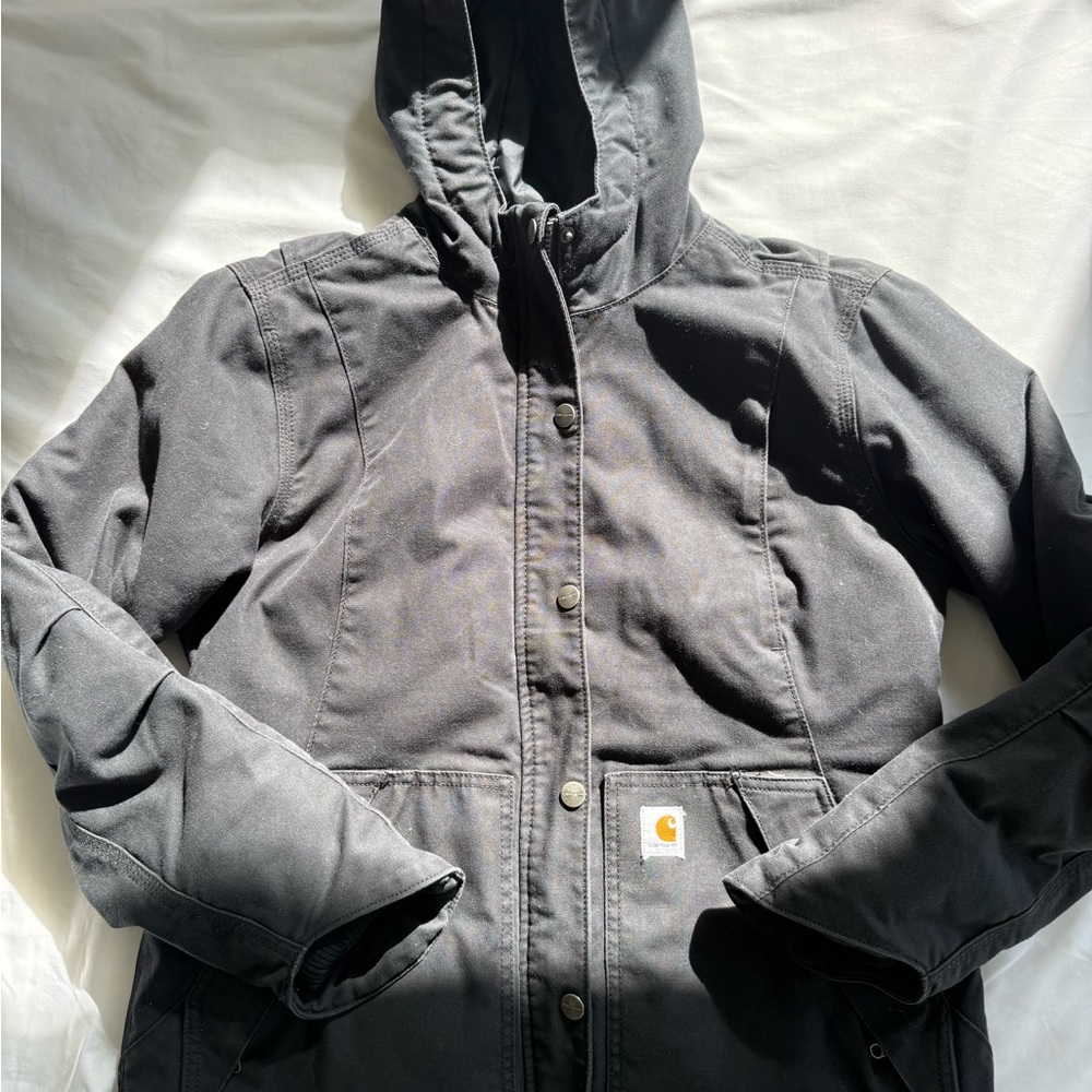 Like New Carhartt Women’s Black Hooded Coat